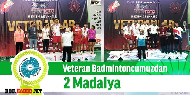 Veteran Badmintoncumuzdan 2 Madalya