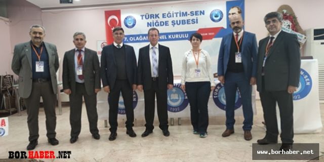 İhsan Uğraş bir kez daha Türk Eğitim Sen Şube Başkanı seçildi
