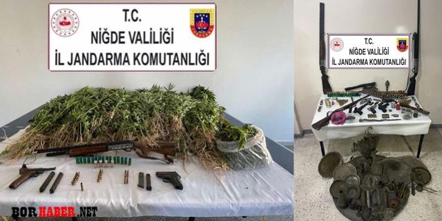 Keçikale Beldesi ve Karanlıkdere Köyünde Silah - Uyuşturucu Madde Yakalandı