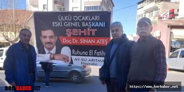Bor İlçesinde Sinan Ateş için vatandaşlara lokma dağıtıldı