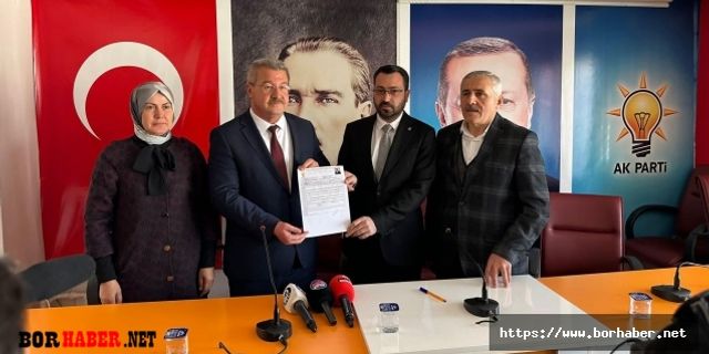 Ak Parti Bor İlçe Başkanı Mustafa Altunbaş Adaylık Başvuru Yaptı