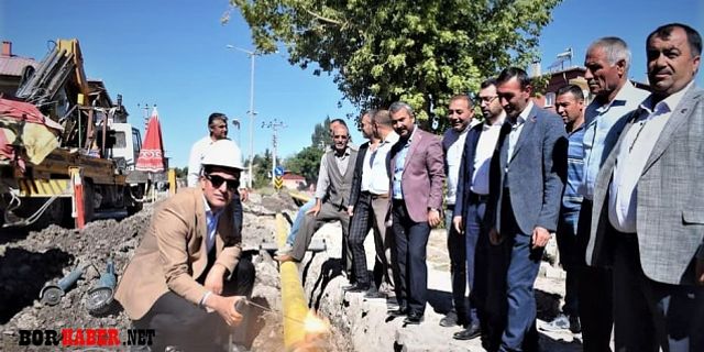 Çiftlik ilçesinde doğalgaz sevinci