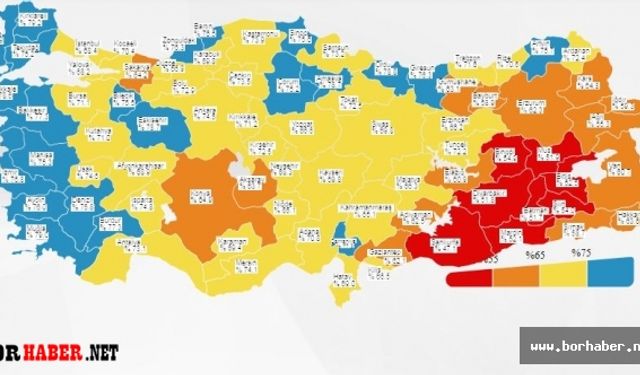 Niğde İkinci doz Covid-19 aşıda sarı kategoriye geçti