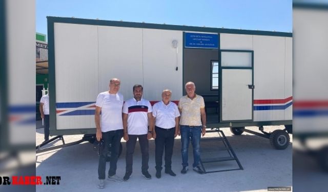Kemerhisar Belediyesine Hayırseverlerden Taziye Karavanı