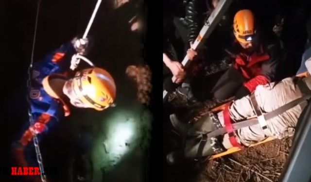 Kuyuya Düşen Vatandaş AFAD tarafından kurtarıldı