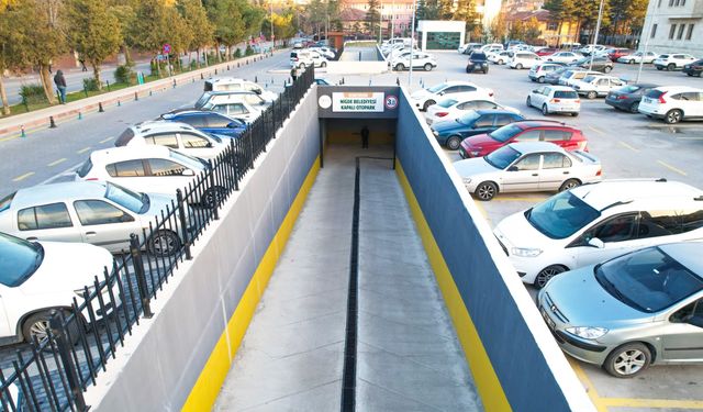 Niğde Belediyesi Ücretsiz Kapalı Otoparkı Hizmete Girdi