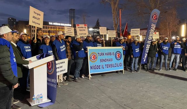 Türk Harb-İş Sendikasından Düşük Ücret Eylemi