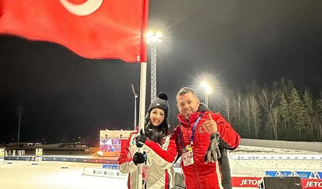 Niğdeli Milli Kayakçı Tuncer Türk bayrağını Estonya’da dalgalandırıyor