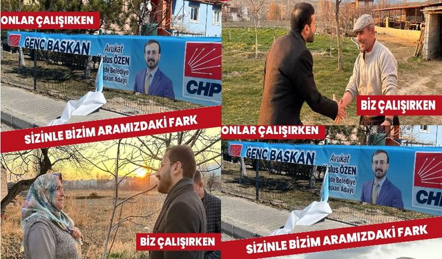 CHP Adayı Hulusi Özen Pankartlarının Yırtılmasına Tepki Gösterdi
