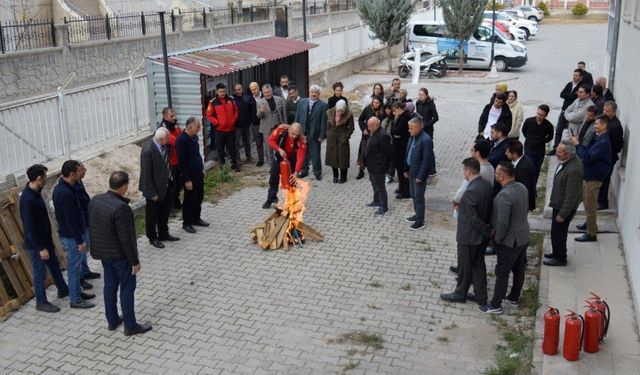 Niğde SGK’ da Yangın Tatbikatı Düzenlendi