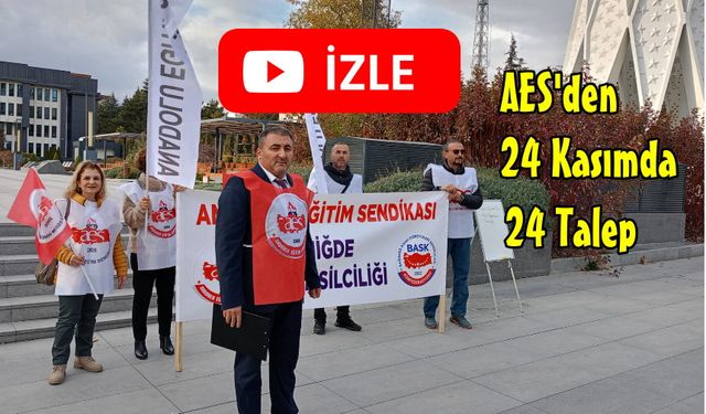 AES’ten 24 Kasımda 24 Talep