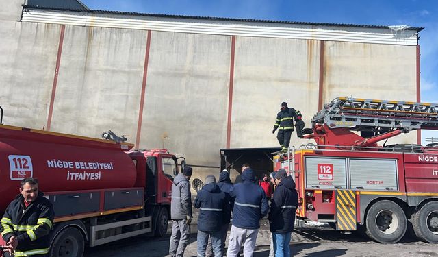 Göknur Meyve Suyu Fabrikasında Korkutan Yangın