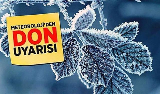 Niğde Tarım ve Orman İl Müdürlüğü’nden Zirai Don Uyarısı