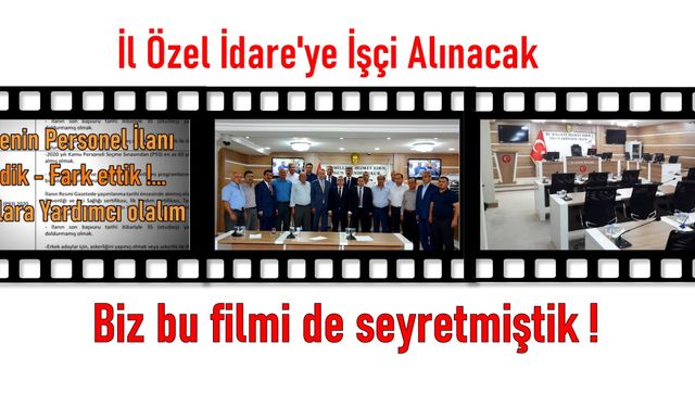 Niğde İl Özel İdare'ye İşçi Alınacak... 2021'de Nasıl Alınmıştı?