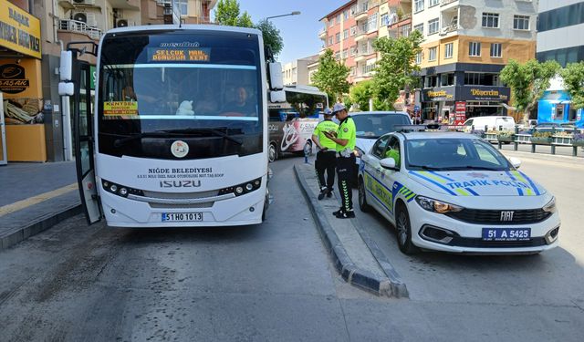 Niğde’de Halk Otobüslerine Sıkı Denetim