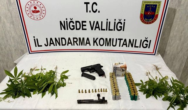 Bor'da Narkotik  ve Silah Operasyonu