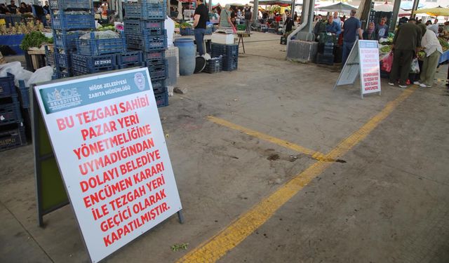 Niğde Belediyesi'nden Pazar Yerlerinde Taviz Yok