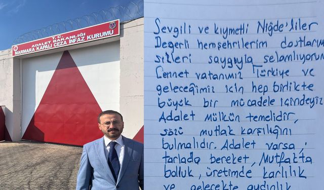 Ekrem İmamoğlu’ndan Niğdelilere Mektup