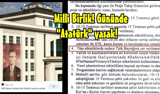 Niğde'de de  Atatürk Bayrağı Asılmıştı Kaldırıldı