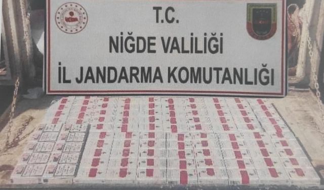 Niğde’de Yol Kontrolünde Kaçak Sigara Operasyonu