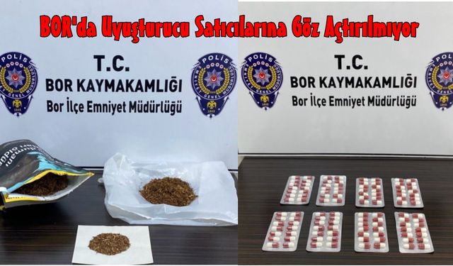 Bor İlçesinde Narkotik Operasyonlar; 4 Tutuklama