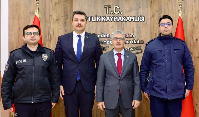 Vali Çelik’ten Kaymakam Turan’a Hayırlı Olsun Ziyareti