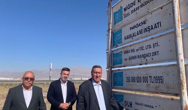 Niğde Havaalanı 29 Yıldır Temelde Kaldı