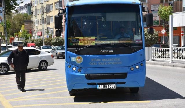 Niğde'de şehir içi ulaşıma zam geldi.
