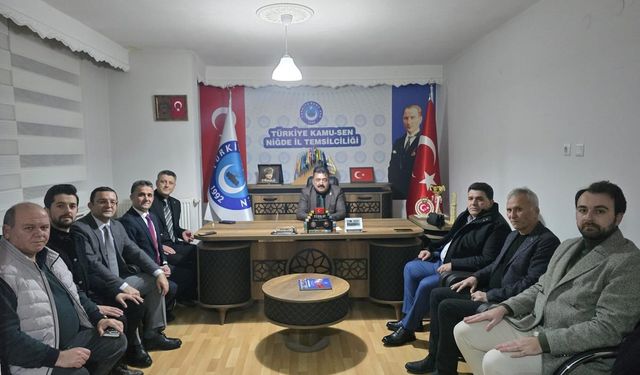 MHP Niğde İl Teşkilatından Sendikalara “Hayırlı Olsun” Ziyareti