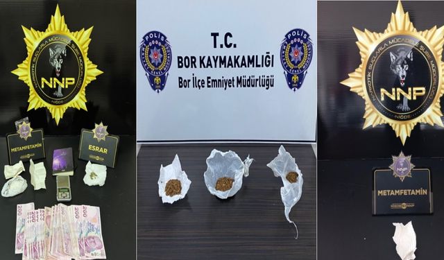 Bor'da Narkotik Operasyon, Sokak Satıcılarına Aman Yok!