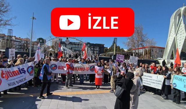 Birleşik Kamu İş'ten Niğde'de Kadınlar Günü Açıklaması