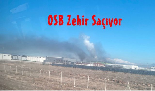 Bor OSB'deki Bazı Fabrikalar Zehir Saçıyor