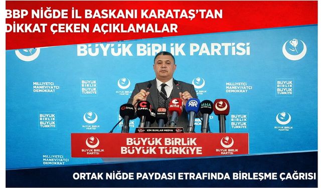 BBP'li Bünyamin Karataş Sordu; Bakan Olmak mı? Gören Olmak mı?