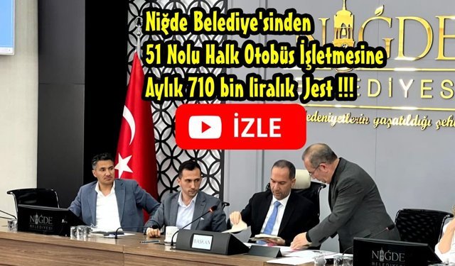 Niğde Belediyesi’nden Halk Otobüslerine Çifte Destek