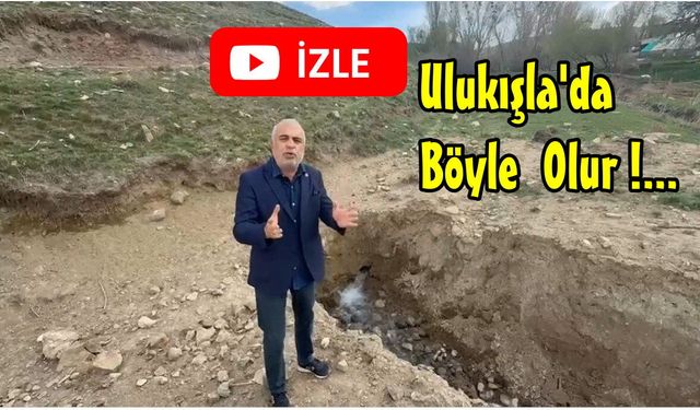 Ulukışla'da Gölet Dolsun Diye İçme Suyunu Harcıyorlar