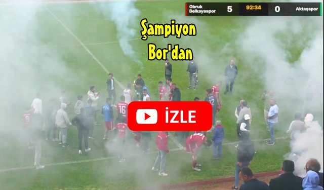 Niğde Şampiyonu Bor'dan Çıktı