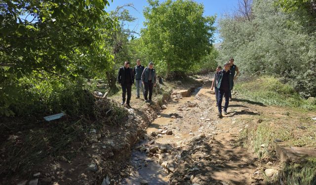 Gümüşler’de Taşkın Sonrası DSİ ve Teknik Heyet Bölgede