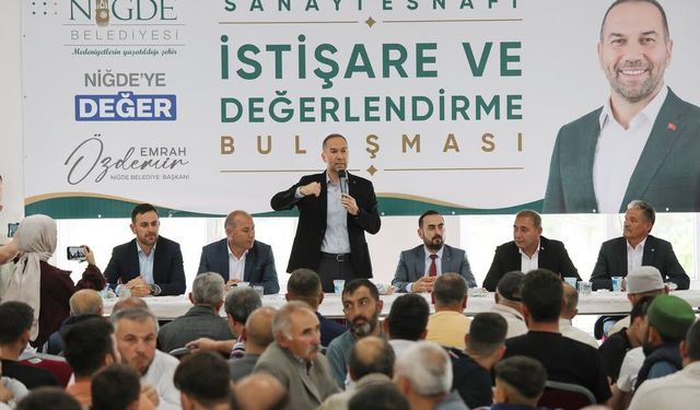 Başkan Özdemir Sanayi Esnafıyla Bir Araya Geldi