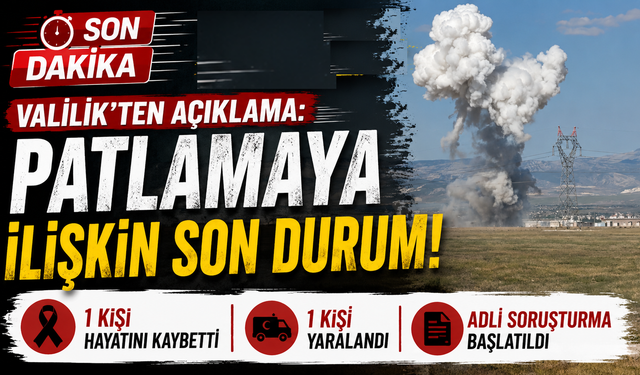 Havai Fişek Patlamasında Son Durum... Valilikten Açıklama