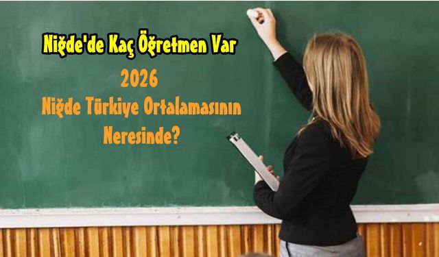Niğde'de Kadrolu Kaç Öğretmen Var?