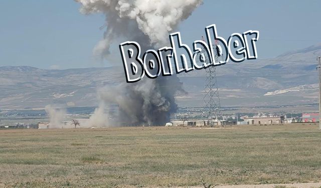 Bor Kemerhisar'da Havai Fişek Fabrikasında Patlama
