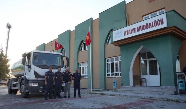 Niğde Belediyesi'nden Alanya'daki Orman Yangınına Destek