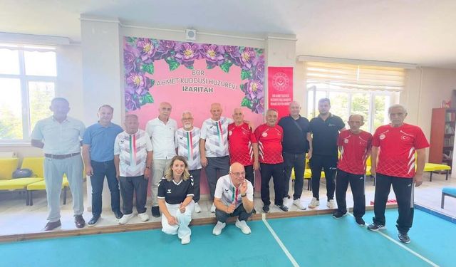 Bor Ahmet Kuddusi Huzurevi Bocce Takımı Dostluk Maçını Kazandı