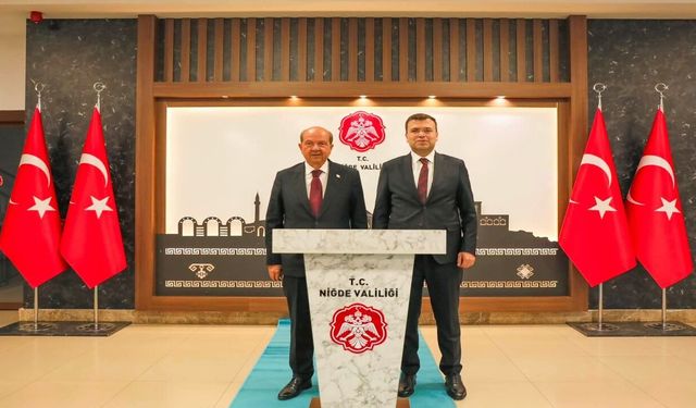 KKTC 5. Cumhurbaşkanı Ersin Tatar'dan Niğde Valisi Akmeşe'ye Ziyaret