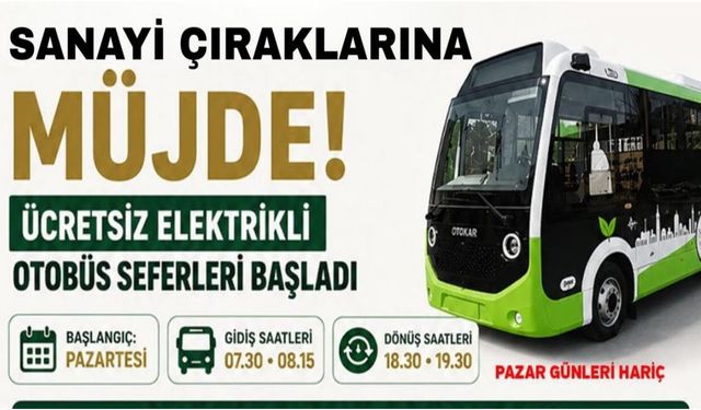 Niğde Belediyesi'nden Sanayi Çıraklarına Ücretsiz Ulaşım