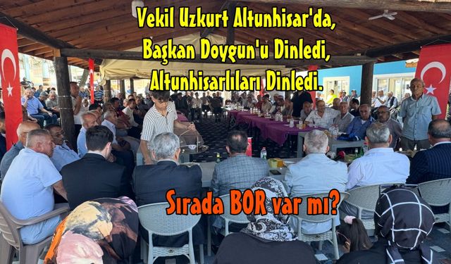 Vekil Uzkurt'dan İlçelerde Yoğun Mesai... Bor'un Sorunları da konuşulacak mı?