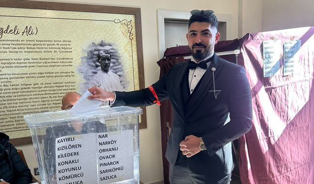 Düğün Gününde Sandık Başına Gitti