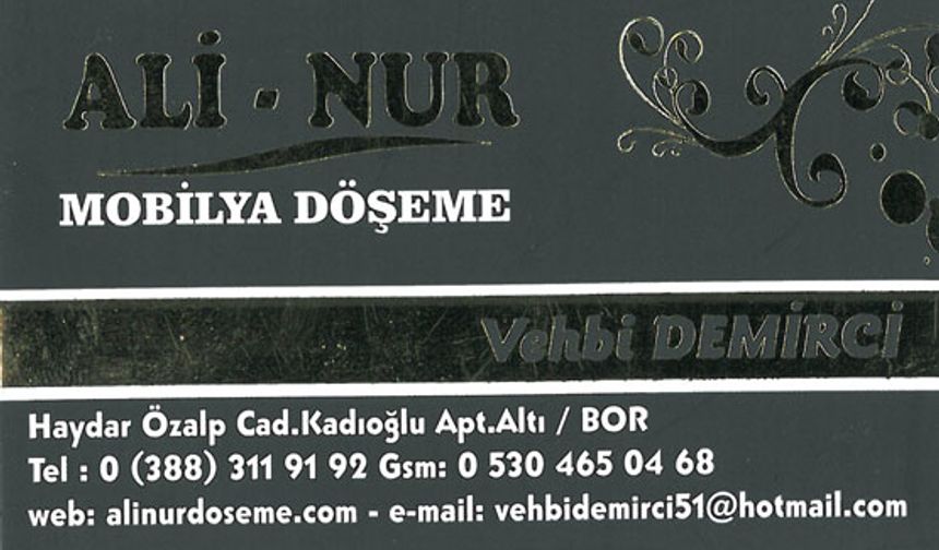 Ali Nur Mobilya Döşeme