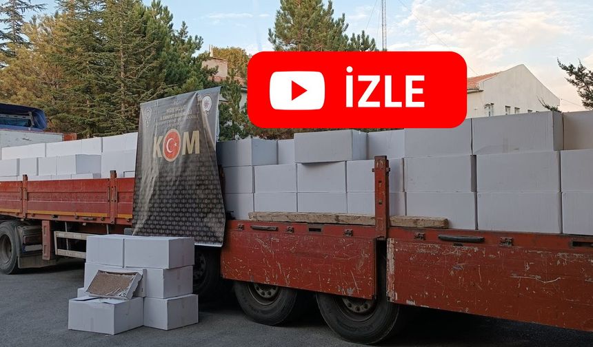 Niğde’de 1 kamyon kaçak sigara yakalandı