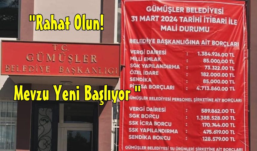 MHP'li Gümüşler Belediyesi'nin Borcunu Ak Partili Başkan İfşaa Etti!